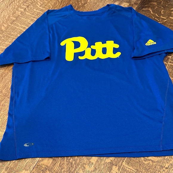 Adidas PITT Blue Tee with Gold Logo Sz XL - Picture 7 of 7